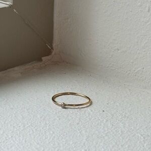 Small diamond CZ ring